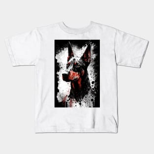 Doberman Portrait Kids T-Shirt